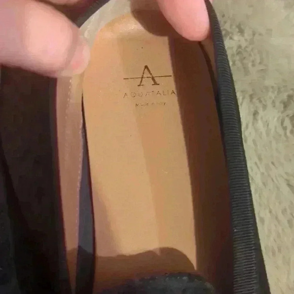 Ladies AQUATALIA Krizza Sporty Loafer in Black Suede White Platform size 10.5 - Picture 11 of 11